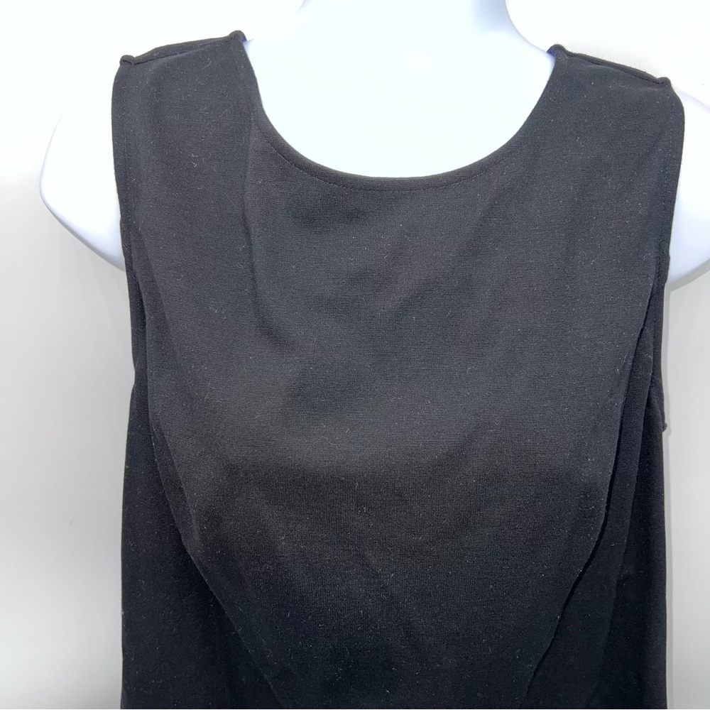 LOFT Black and Purple Mini Dress - Picture 2 of 16